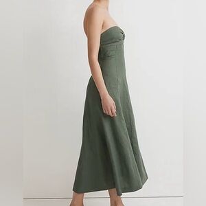 Madewwell Cutout Strapless Midi Dress